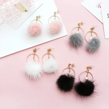 Модные круглые MS серьги звезды подростковые модные серьги Lint Модные женские серьги Популярные серьги Lint для женщин