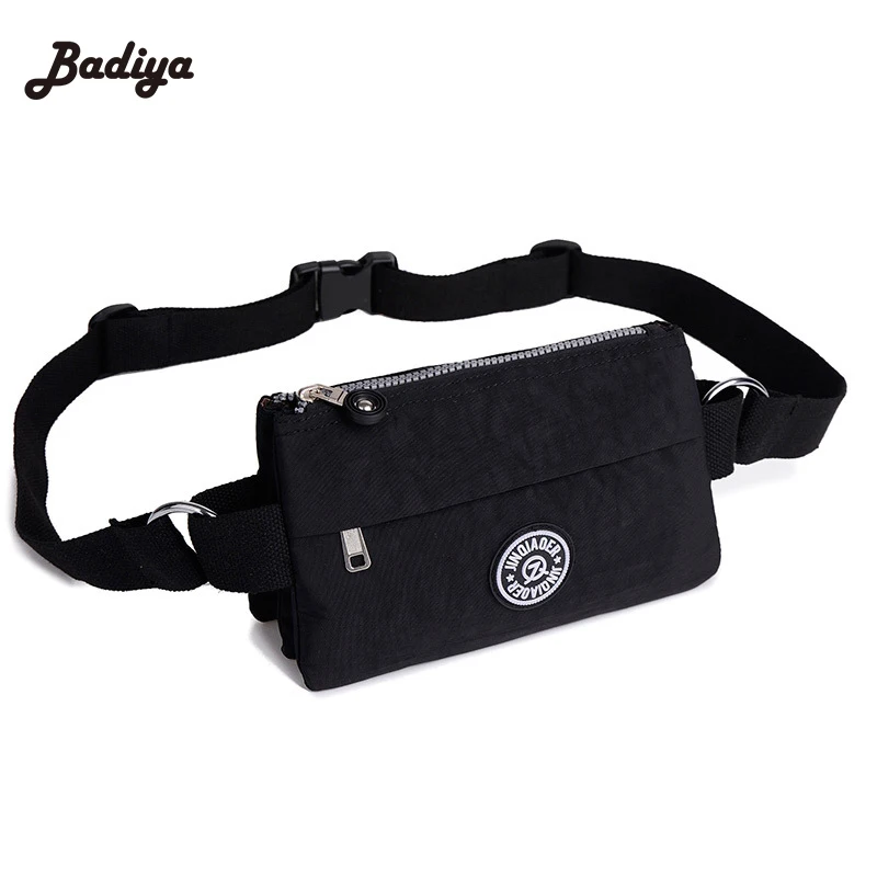 Ladies Travel Waist Bum Bag New Multilayer Brand Women Waist Pack Waterproof Nylon Fanny Bags