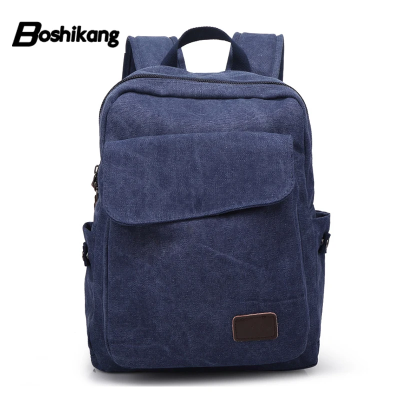 

Boshikang Backpack canvas Travel bag Backpacks fashion men Designer student bag laptop bags High capacity leisure backpack