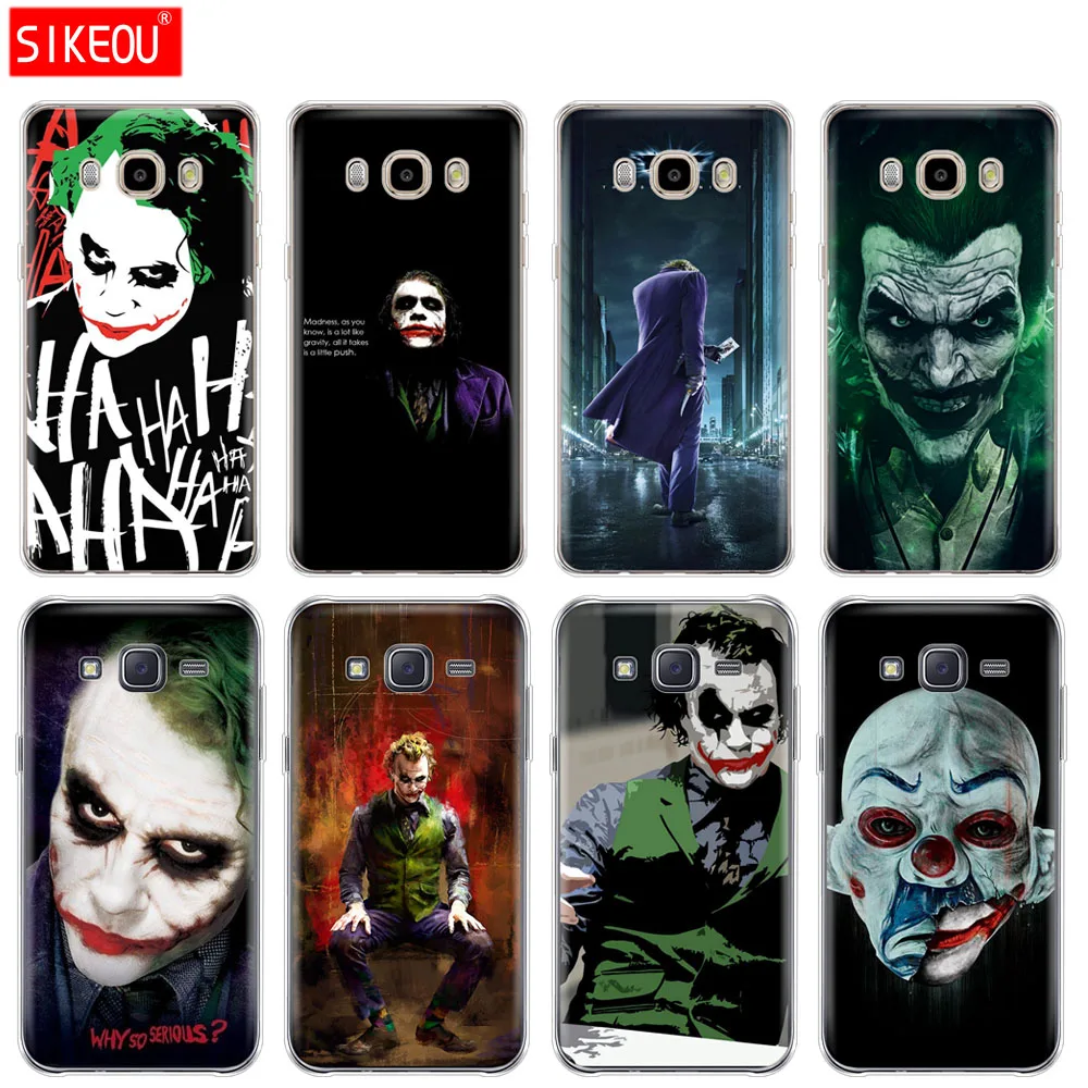 Силиконовый чехол для телефона Samsung Galaxy J1 J2 J3 J5 J7 MINI 2016 2015 prime The Dark Knight Joker|Бамперы| |