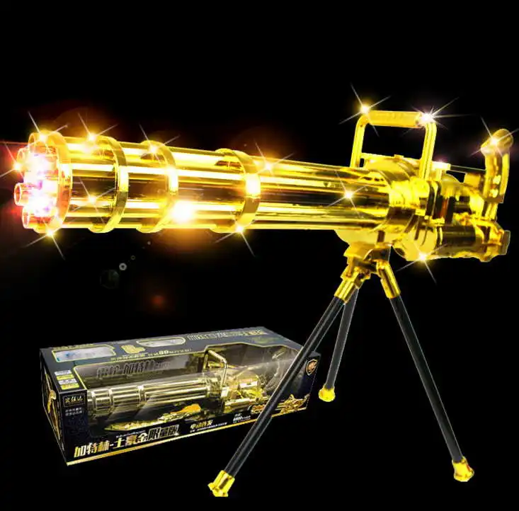 YJD308 electric local tyrants gold vulcan gatling water guns Toys CS