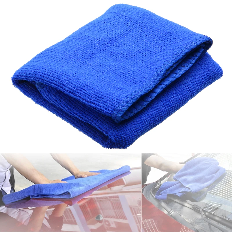 1 шт. 30*70 см синяя микрофибра для чистки Авто мягкие ткани моющее полотенце тряпка инструмент для чистки автомобиля