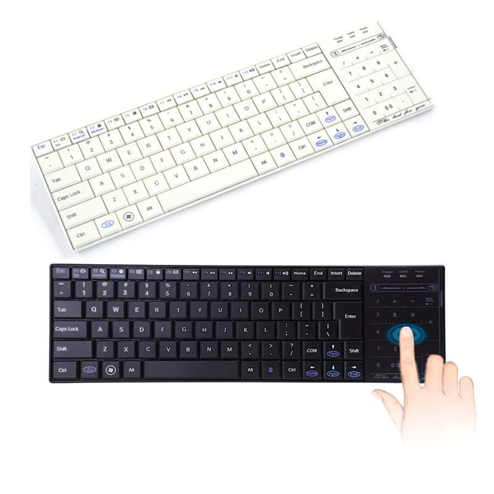 

Bluetooth 3.0 Wireless Multimedia Keyboard Touching Rechargeable Keyboard with Mouse for PC Android SD998