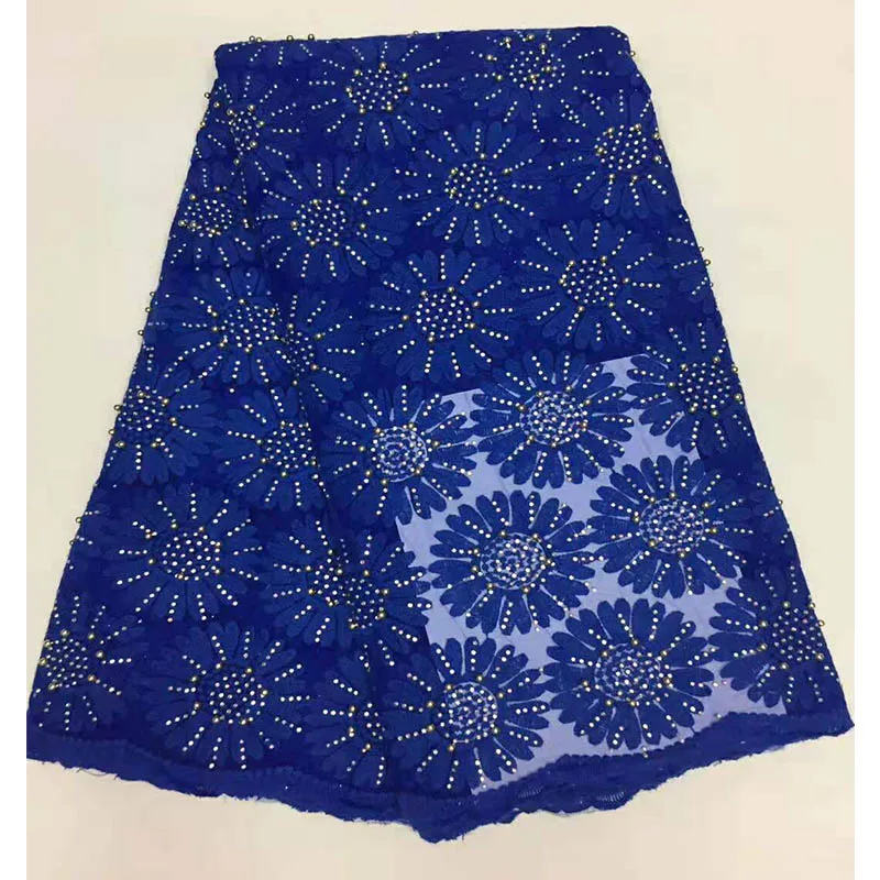Latest African Laces 2018 3d Lace Fabric With Heavy Stones High Quality ...