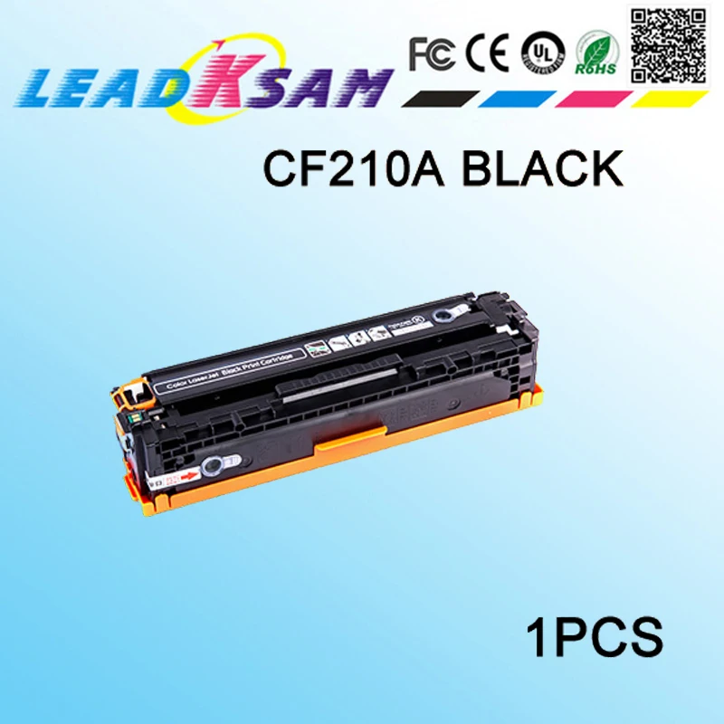 1x CF210A Черный тонер-картридж совместимый с hp210 LaserJet 200 color MFPM276n/M276nw/M251n 210A |