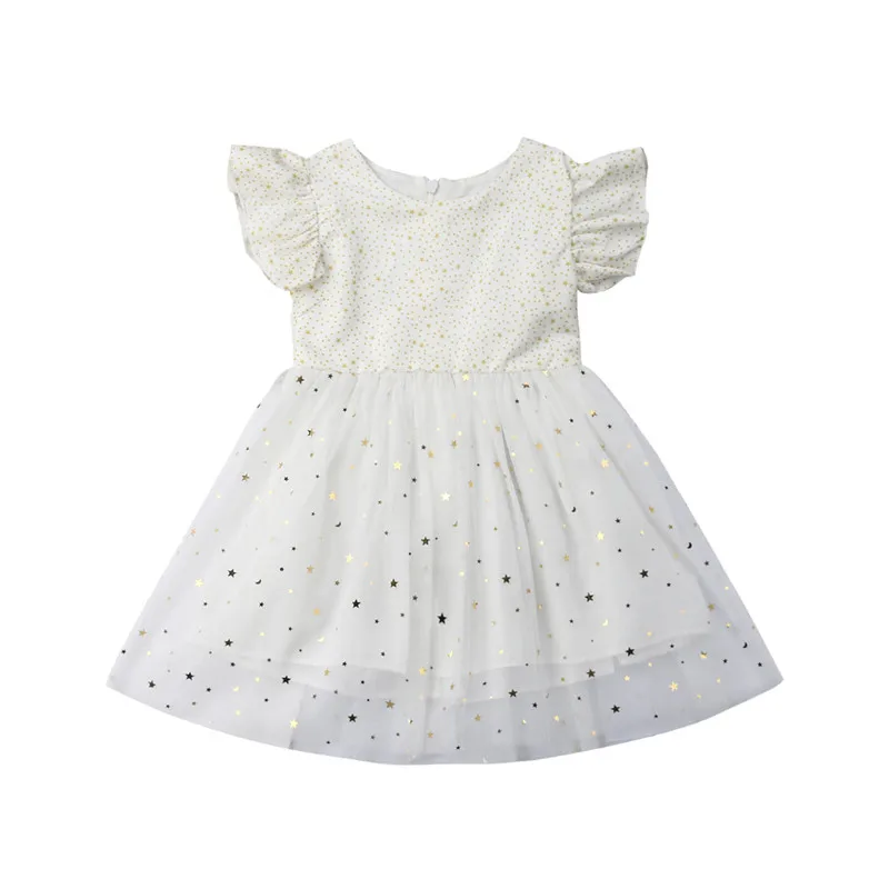

Newborn Printing Dress Girl Toddler Baby Princess Dress Party Pageant Wedding Tulle Tutu Dresses 6M-5T