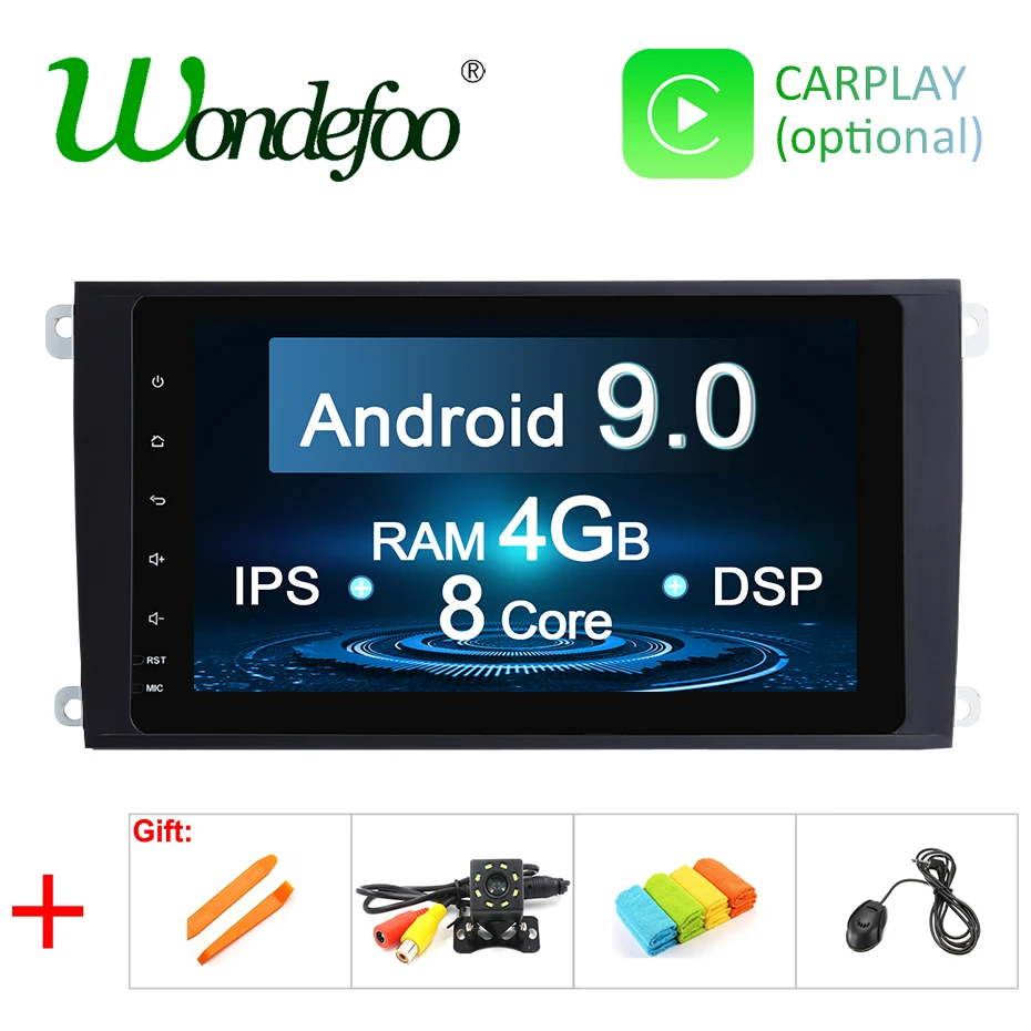 Android 9.0 2G CAR GPS For Porsche Cayenne 2002-2009 multimedia player Audio stereo radio auto dvd screen navigation IPS no dvd