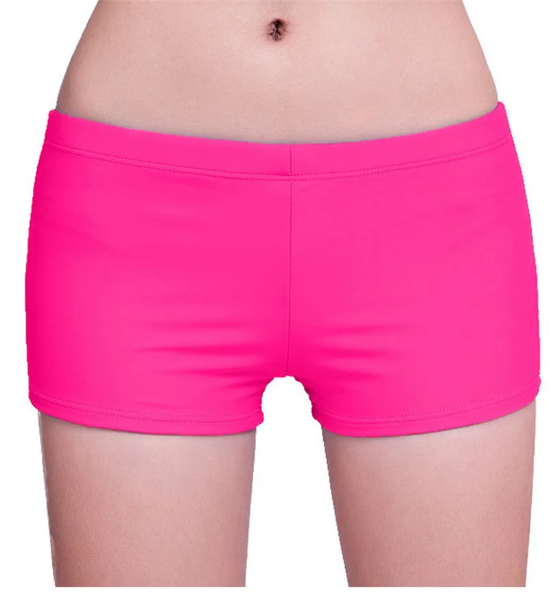 Купальник Женские Безопасные Брюки Высокое качество шорты пляжные брюки удобные короткие плавательные брюки Танга горячая Распродажа W1401 - Цвет: pink01