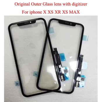 

5pcs/lot Pre-Tested Original For Apple iPhone XS Max XR XS X Touch Screen Digitizer LCD Outer Front Glass Panel Lens Part