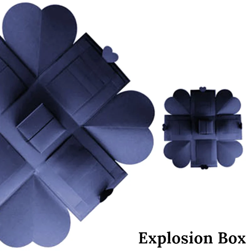 WEIGAO Love Explosion Box Подарочная коробка ручной работы на День святого Валентина сувениры сюрприз взрывающееся свадебное оформление коробки товары для дня рождения - Цвет: Box B