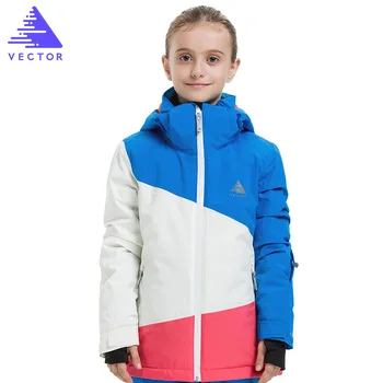 

Girls Ski Suit Waterproof Pants+Jacket Set Winter Sports Thickened Clothes Children's Ski Suits High Quality Winter Clothing Set