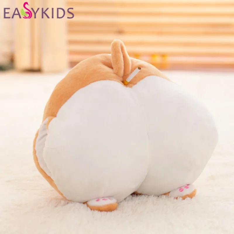 3836cm 4242cm Cartoon Figure Corgi Sexy Hip Plush Dolls Pillow Buttocks Cushion Soft Stuffed Animal Doll Kids Toys  (4)