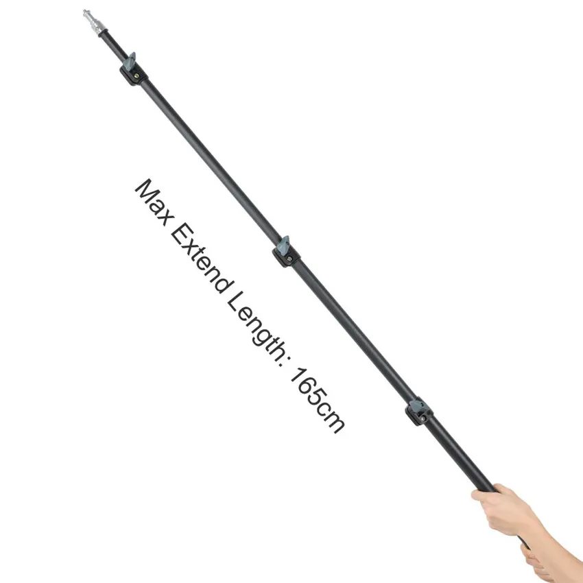 Photo Collapsible 180cm Light Stand 70.86in Metal Portable Foldable Tripod 4 section Boom Arm for Studio Flash Light Load 3KG