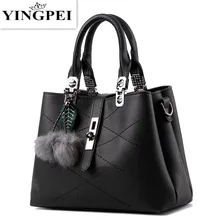 YINGPEI crossbody para bolsas mensajero de las mujeres bolsos de marcas famosas de cuero de diseño de lujo BlackBlue school bolsas de mano para mujer