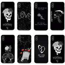 Хип-хоп рэппер xxxtentacion bad vibes forever lil peep задняя крышка телефонные чехлы для iPhone 11 Pro Max 5S 6s 7 8 Plus X XS MAX XR