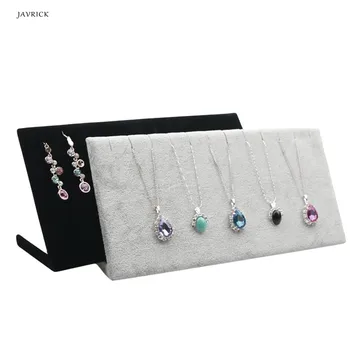 

JAVRICK Velvet Necklace Chain Bracelet Display L Stand Board Jewelry Holder Rack NEW