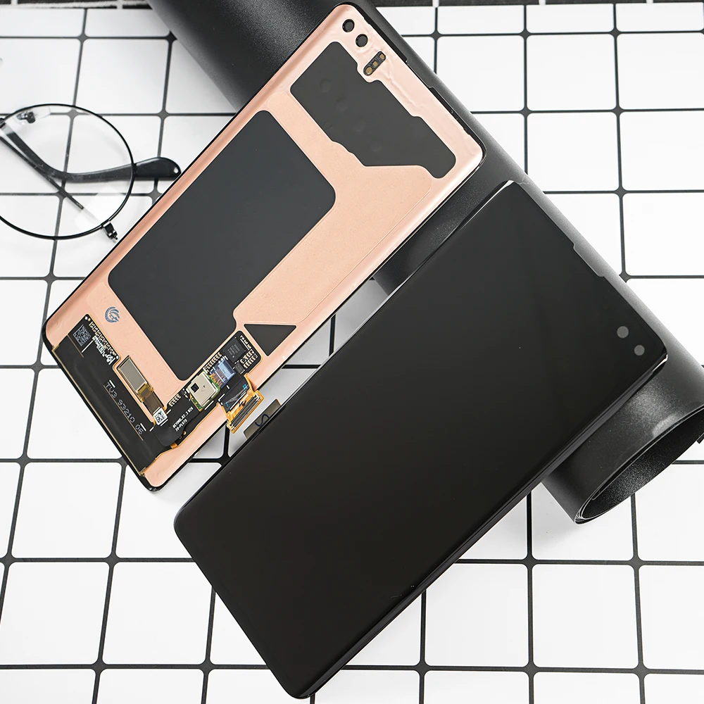 

Sinbeda Super AMOLED for SAMSUNG S10 PLUS LCD Display Touch Screen Digitizer For SAMSUNG Galaxy S10 Plus LCD