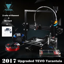 3D-принтеры Наборы tevo Тарантул I3 алюминиевого профиля 3D-принтеры комплект 3D-принтеры 2 рулона нить SD Card ЖК-дисплей tevo Titan как подарок