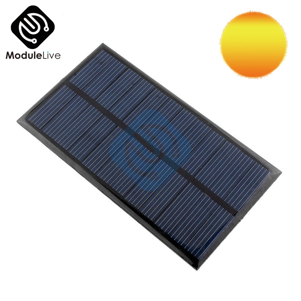 

Mini 6V 100mA 1W Solar Panel Bank Solar Power Panel Module DIY For Light Battery Cell Phone Chargers Portable Long-term use