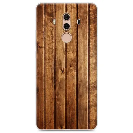 Cases para Huawei Grão de Madeira Macia para Huawei Case Tampa Traseira Companheiro 10 Bla-al00 10pro Shell Mate10pro Mate10 2 Pcs Pro 8 Para Huawei Companheiro 10 pro BLA-AL00 10pro shell caso Mate10pro