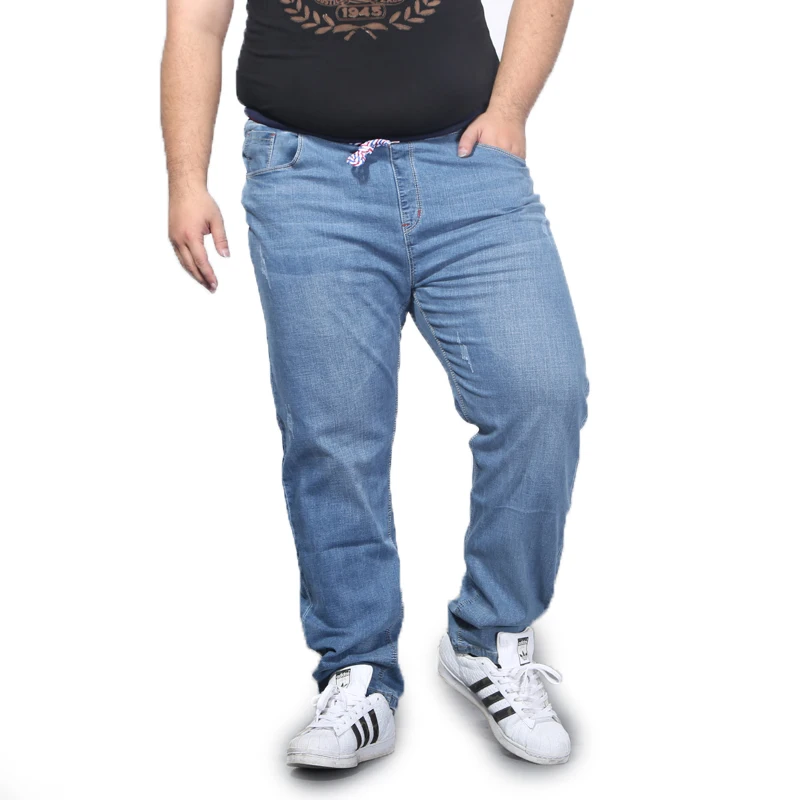 Loose Men Jeans Plus Size Autumn Winter Male Clothing Baggy Oversize ...