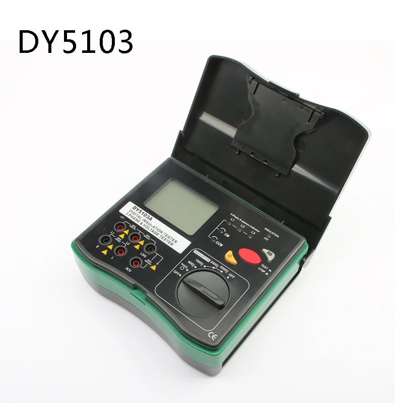 

digital insulation resistance tester dy5103 dy-5103 5000V Megohmmeter 3 Phase Tester 0.1M~200G meter