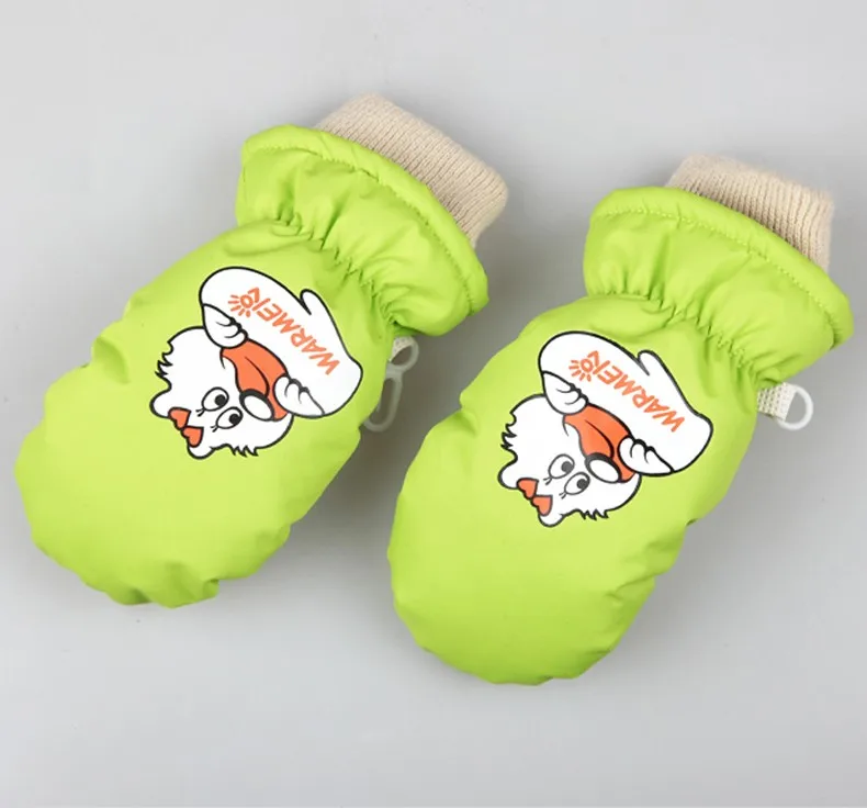 Free Shipping Winter Outdoor Hand Warming Skiing Mittens Kids Waterproof Windproof Gloves for 1-8 year-old Children Boys Girls (8)