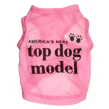 Новейшее летнее платье топ модель собаки жилет щенок собака футболка пальто лапа буквенный принт Одежда для собак дешевые тонкие классные товары для домашних животных