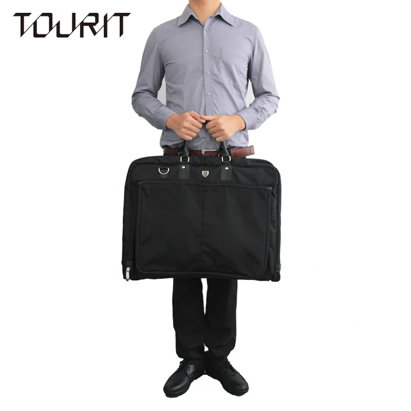 TOURIT 2017 New Men's Suit Tote Garment Storage Bag Men Women Black