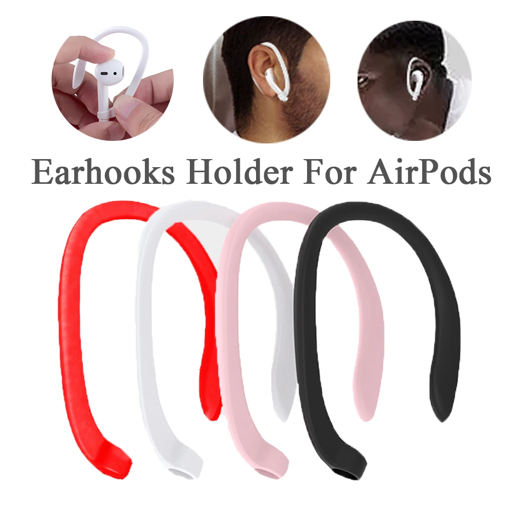 

1 Pair Silicone Sports Anti-lost Protective Earhooks Holder Secure Fit Hooks for Airpods Apple Wireless Earphones Accessories