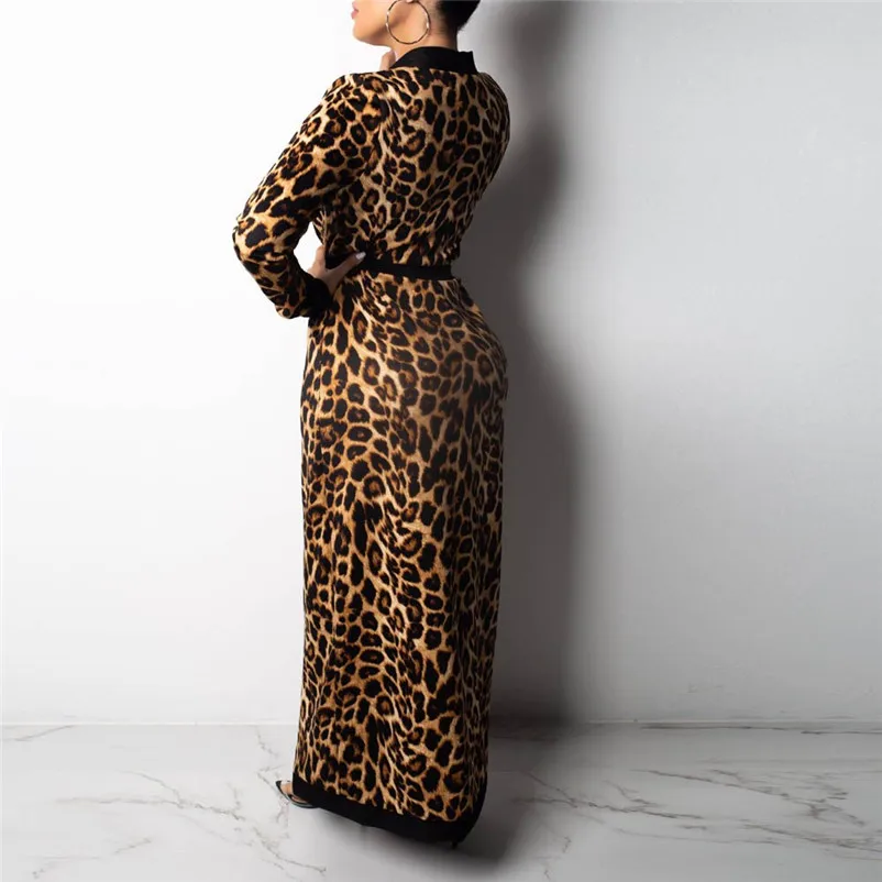 Tracksuit for women Sexy Women Leopard Three-Piece Fashion Vest +Long Tops + Pants Three-Piece Suit conjuntos de mujer 3D04 (3)