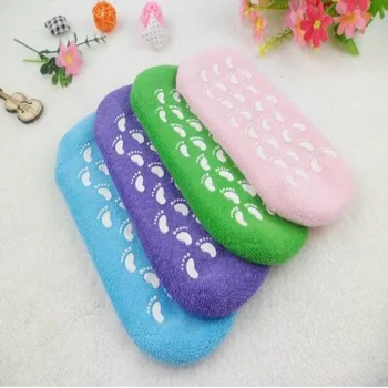 

DHL Free shipping 100pairs Whiten Moisturizing Soften Cracked Skin Treatment Gel SPA Socks