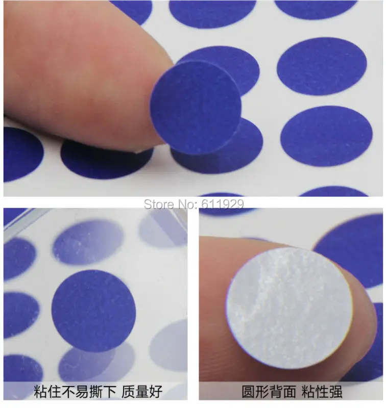 Stock Wholesales Blank Blue Round Pvc Stickers/waterproof Stickers