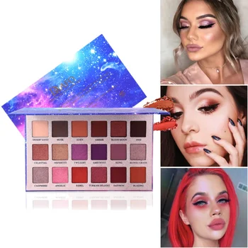 

18 Eyeshadow Palette Glitter Makeup Matte Eye Shadow Long-lasting Make Up Maquillage Shining Eyes Makeup