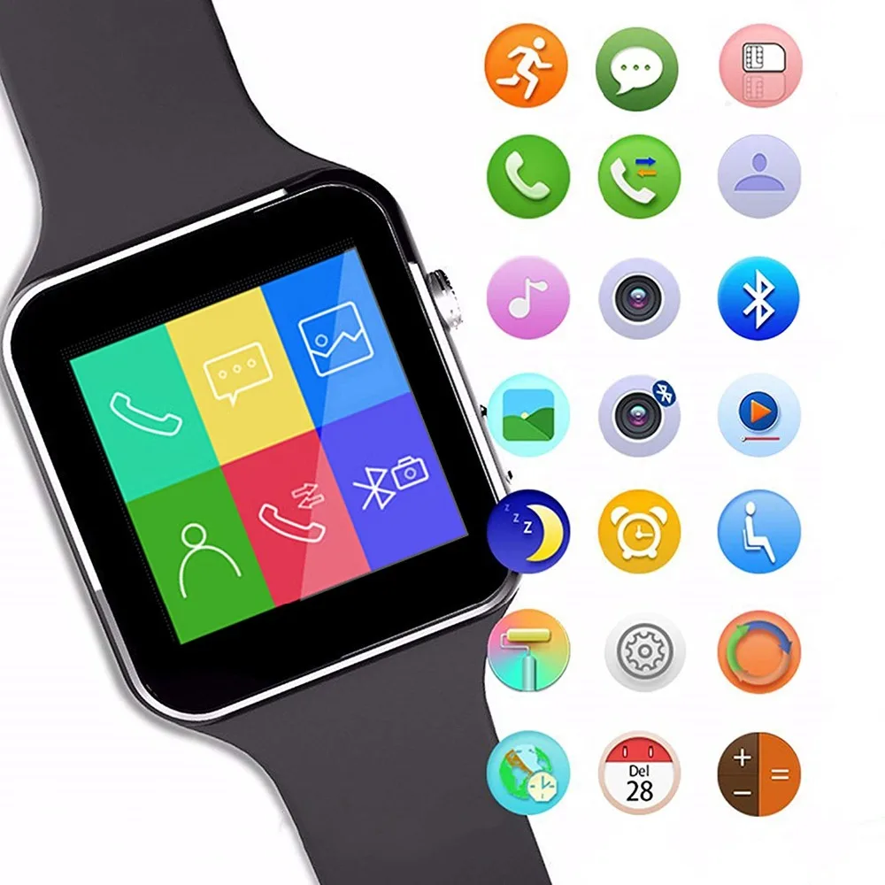 

Best Smart Watch Bluetooth Touch Screen Wrist Watch Phone Watch Sports Fitness Tracker for Android Samsung Men Women Smartwatch