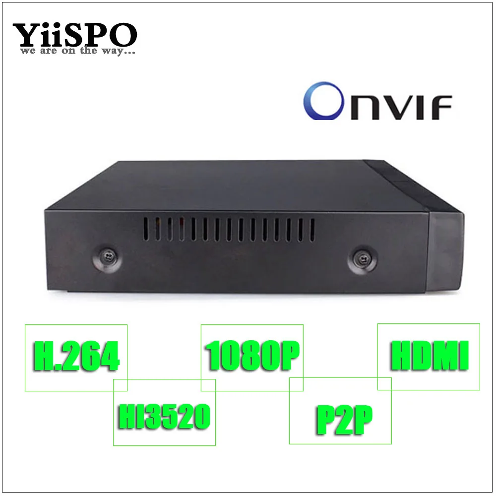 Yiispo 4ch 6ch видеонаблюдения HD NVR ONVIF 1080 P H.264 HDMI 2.0mp Системы Скрытого P2P для 720 960 Камера