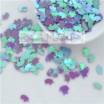 

1000pcs(25G) 6*9mm Small Unicorn Brilliant Colors Loose PVC Sequins for Crafts Sewing DIY Dance Dress Clothing Accessories