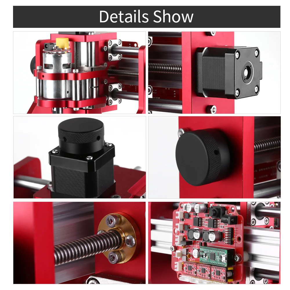 Мини-фрезерный станок с ЧПУ, 1310, Гравировальный фрезерный станок с ЧПУ по металлу, комплект печатных плат, фрезерный лазерный станок с ER11 цангой