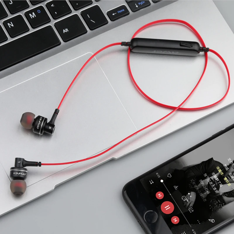 Awei беспроводные наушники Bluetooth вкладыши для наушников в ухо телефон бутоны Blutooth