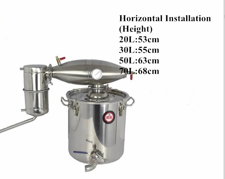 Новая технология! 30L бар бытовой винный стальной Самогонный аппарат пивоварения оборудование водка производитель заваривания алкоголя виски дистиллятор