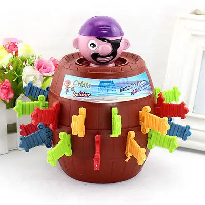 

Child Playing Game Looming Joke Gadget Tricky Toy Pirate Barrel Interesting party Game toy