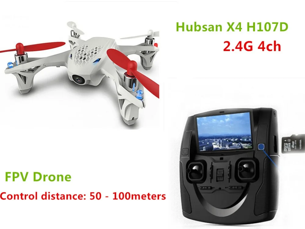 Buy Cheap Hubsan X4 H107D 2.4G 4ch Quadrocopter 4-axle FPV Camera Drone RC Toys Helicopter Aerial Photography Video RTF F08562