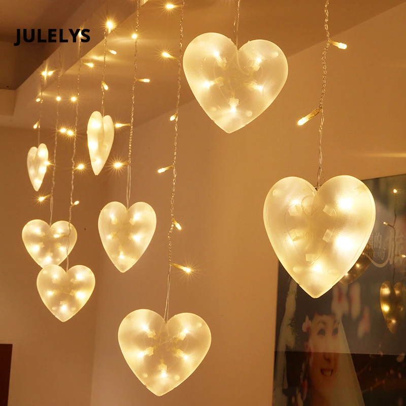 Us 19 98 30 Off 3m X 0 75m 120 Bulbs Heart Led Curtain Lights Christmas Garland Window Outdoor Decoration For Wedding Holiday Party In Us 19 98 30 Off 3m X 0 75m 120 Bulbs Heart Led Curtain Lights Christmas Garland Window Outdoor Decoration For Wedding Holiday Party In