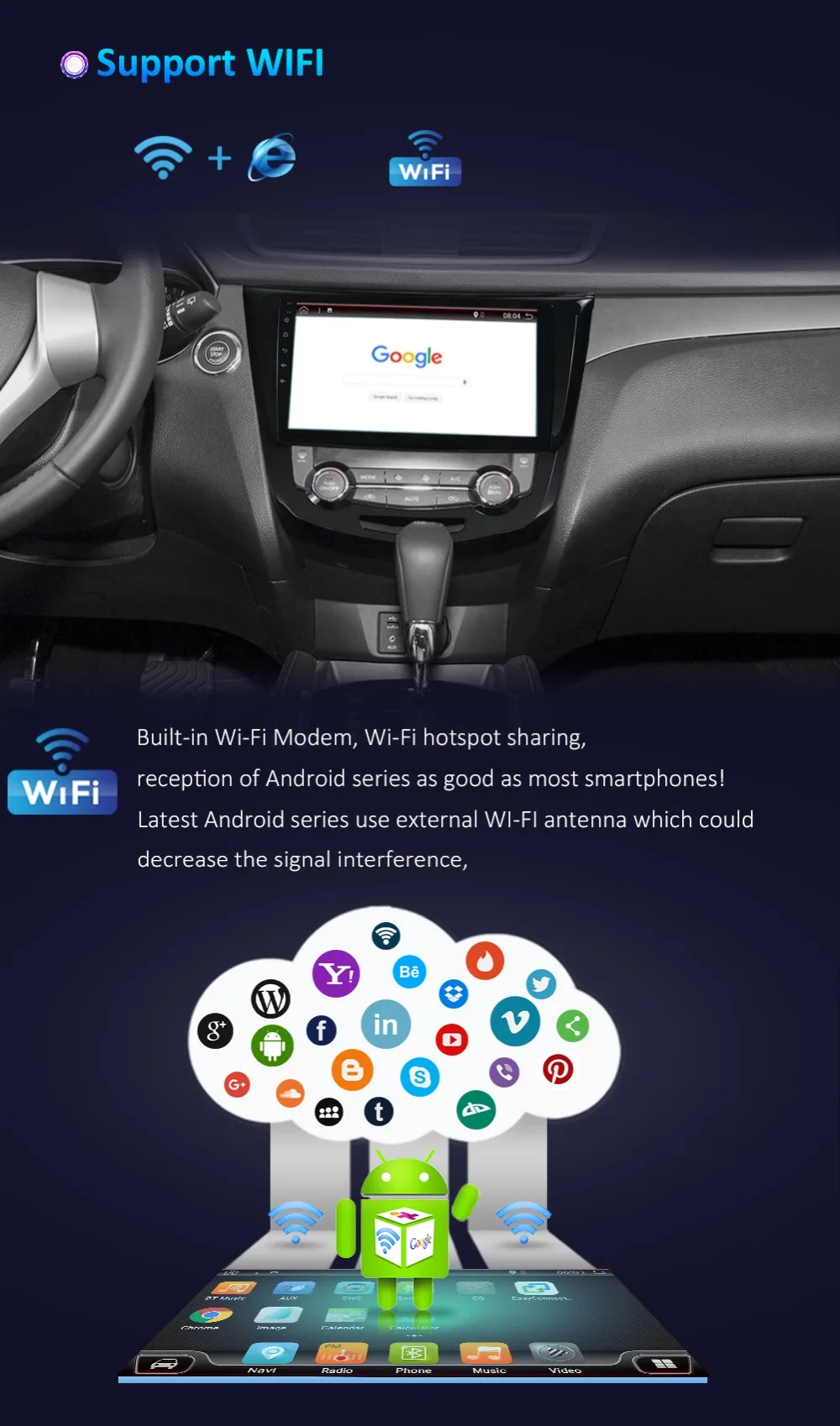 Top Bosion android 8.1 Car Navigation GPS Player for Nissan X-trail 2014-2019 car radio stereo dvd gps navigation stereo Head Unit 12