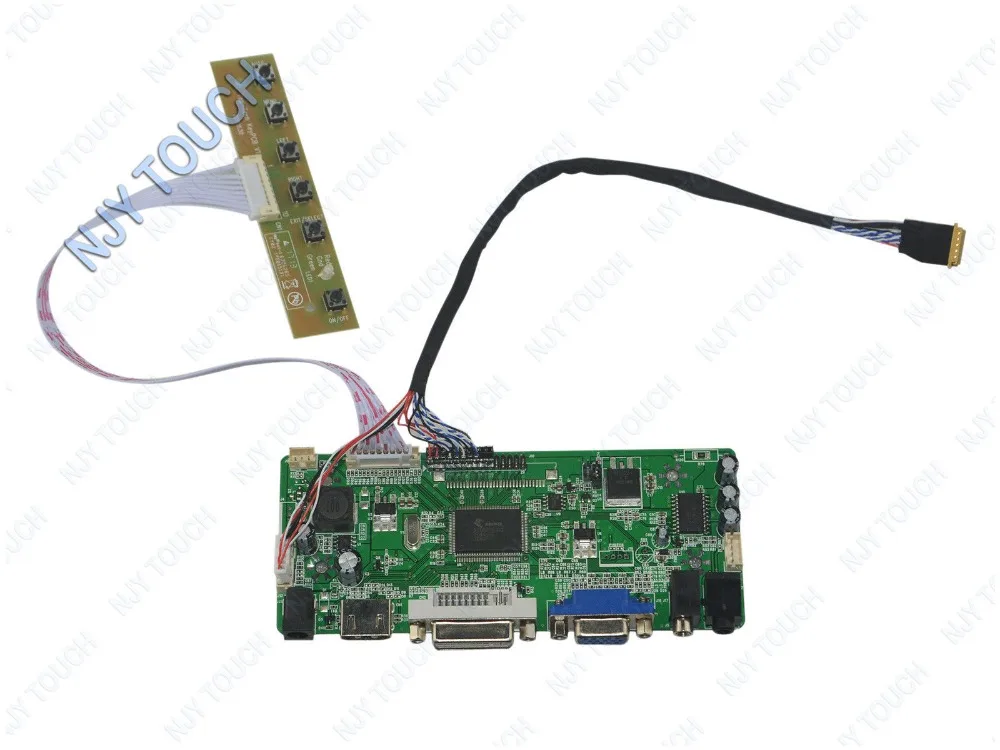 

HDMI DVI VGA LCD Controller Board DIY Kit for B140XTT01.0 1366x768 WLED 40 Pins LED Screen