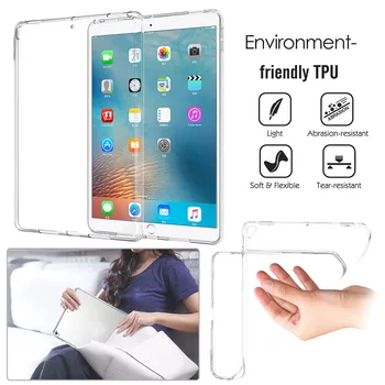 

Soft TPU Cover Case For iPad Pro 12.9 2017 A1670 A1671 Ultra Thin Transparent Protect Tablet Case Skin For iPad Pro 2020 12.9