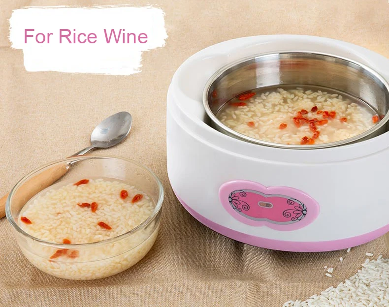 DMWD автоматический изготовитель йогурта рисовое вино Natto Fermenter Электрический Buttermilk кислый крем ферментационная машина с йогуртом стеклянная чашка ЕС