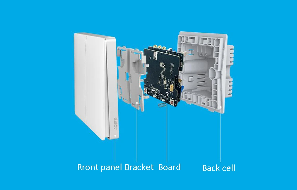 Xiao mi Aqara, настенный выключатель, умный светильник с управлением, версия ZigBee, беспроводное подключение, одиночный двойной ключ, умный mi home, mi jia APP, пульт дистанционного управления