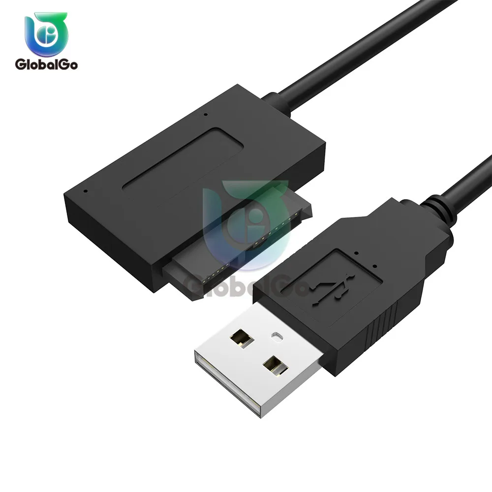 USB 2.0 to 13pin USB 2.0 to Mini For Sata II 7+6 Adapter Converter Cable for Laptop for Drive Conver