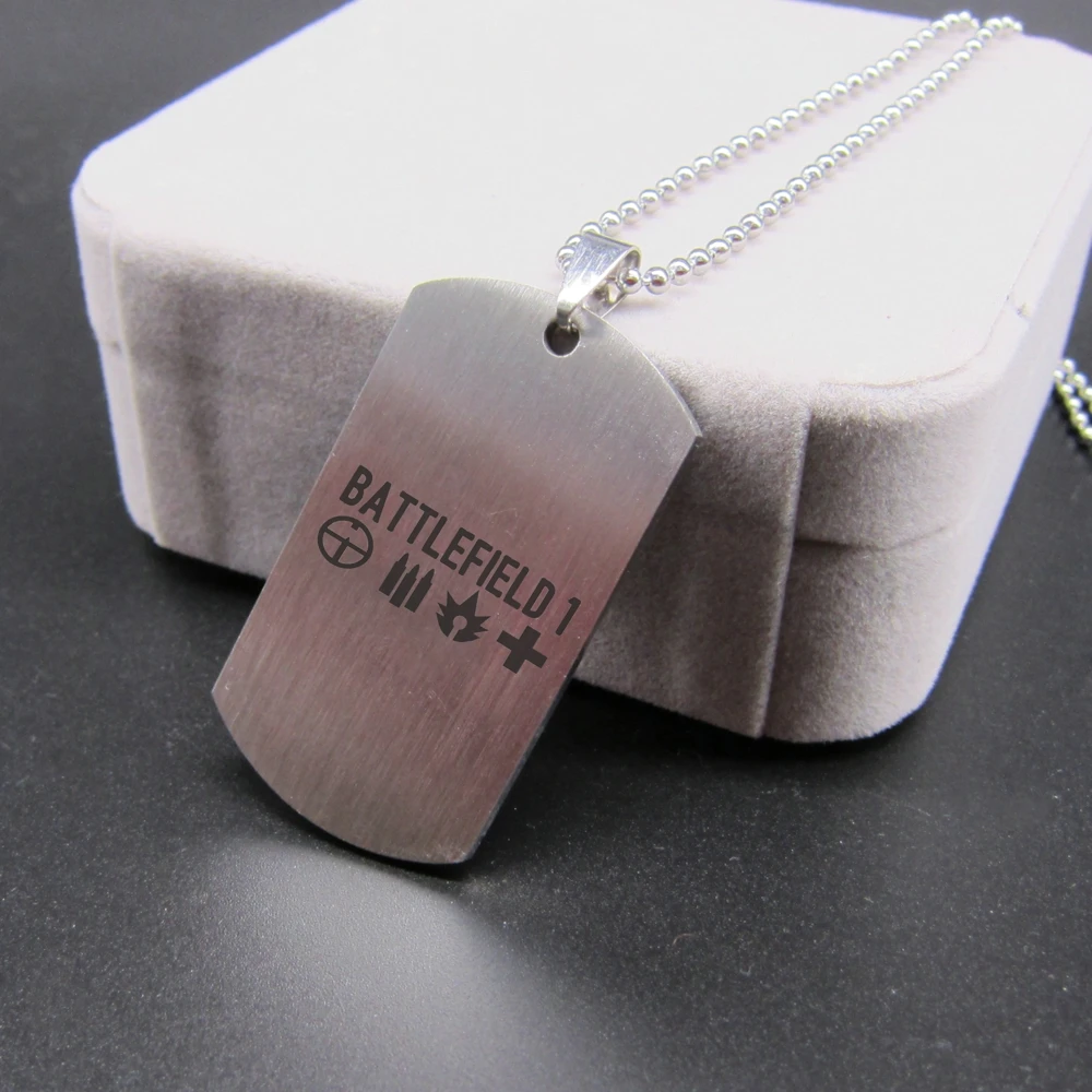 Battlefield 1 BF1 Ожерелье пуля Aim спасательный логотип нержавеющая сталь кулон модное ювелирное изделие отличный подарок для фанатов высокое качество